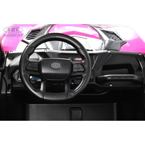 Электромобиль Buggy K777KK LUX 4WD розовый