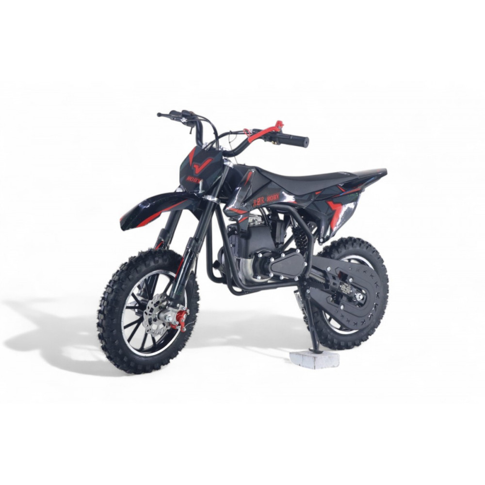 Бензиновый мотоцикл ROBY красный, детский, скорость до 20 км/ч