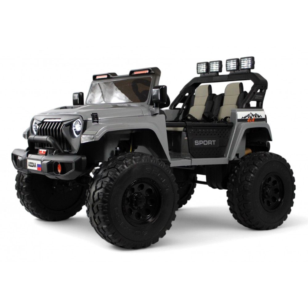 Детский электромобиль Jeep A222AA серый