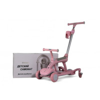 Самокат-беговел HB-111 розовый, детский