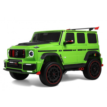 Детская машина Mercedes-Benz Brabus Z888ZZ зеленая, скорость 11 км/ч