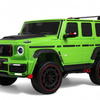 Детская машина Mercedes-Benz Brabus Z888ZZ зеленая, скорость 11 км/ч