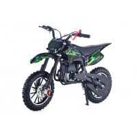 Бензиновый мотоцикл ARTY зеленый, детский, скорость 20 км/ч
