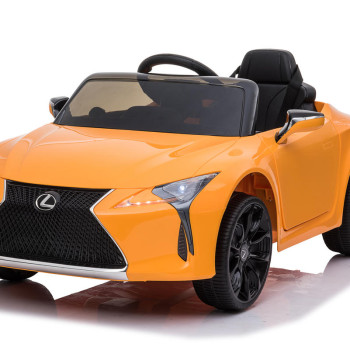 Электромобиль Lexus LC 500 (JE1618) желтый, с пультом, на резиновых колесах