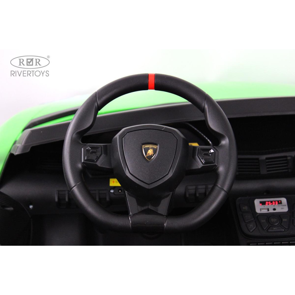 Детский электромобиль Lamborghini Aventador SV (M777MM) зеленый