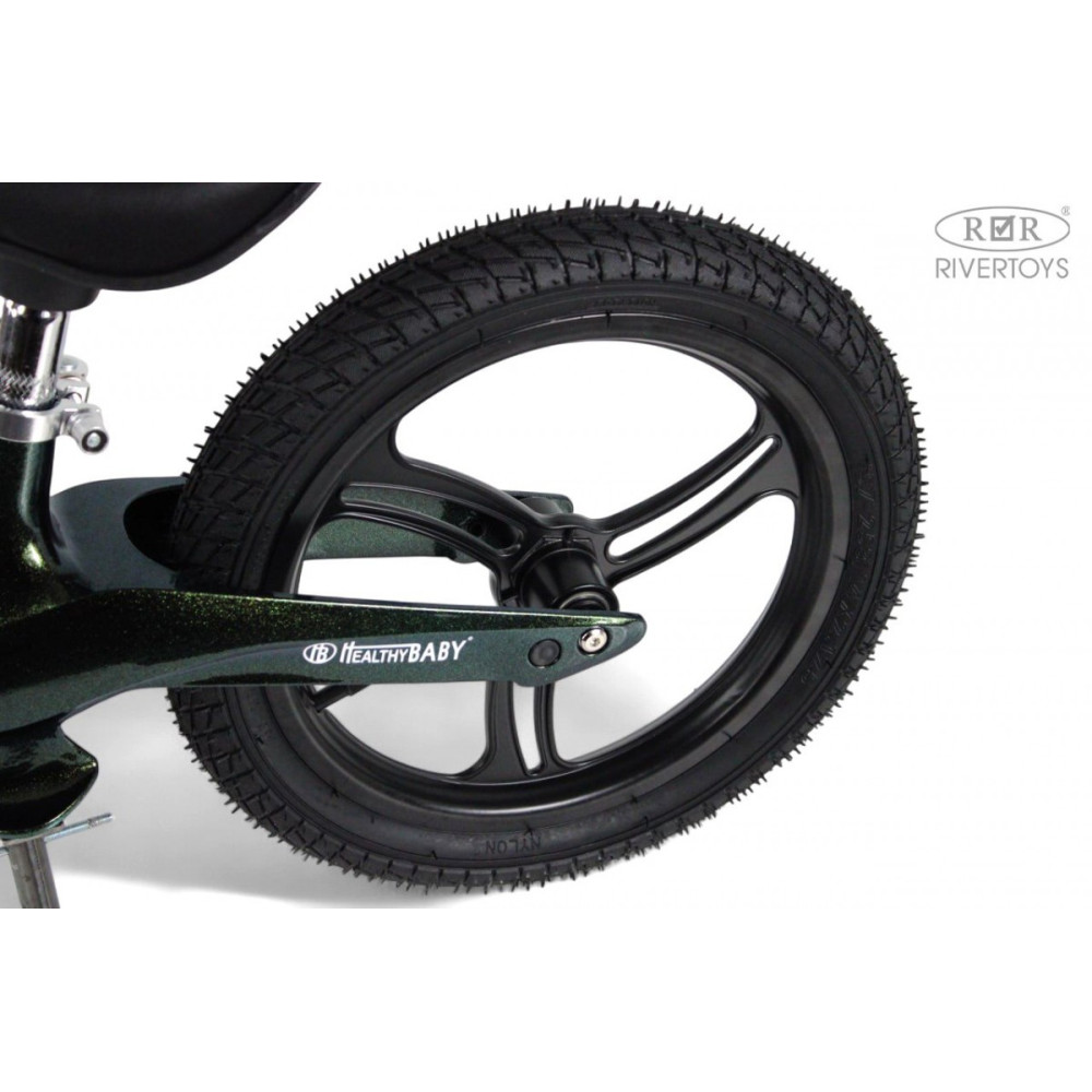 Беговел HB-555-14 темно-зеленый, детский