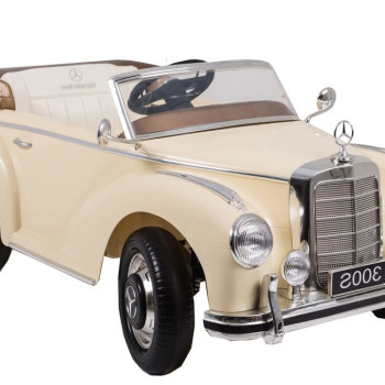 Детский электромобиль Mercedes 300S бежевый