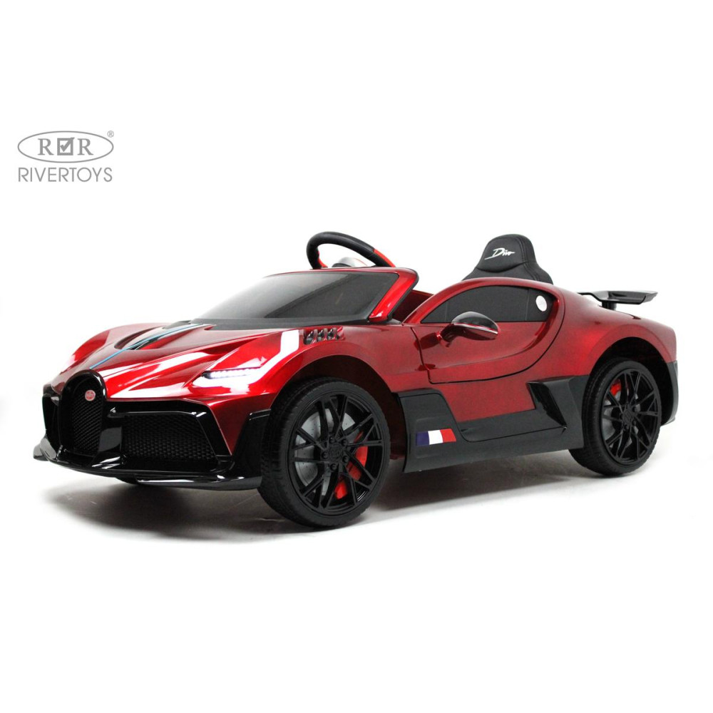 Детская машина Bugatti Divo (HL338) вишневый глянец