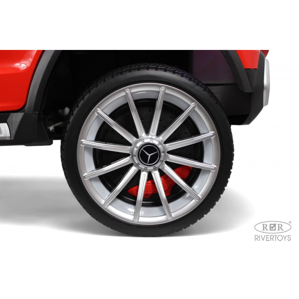 Электромобиль Mercedes М007БХ красный, скорость 12 км/ч