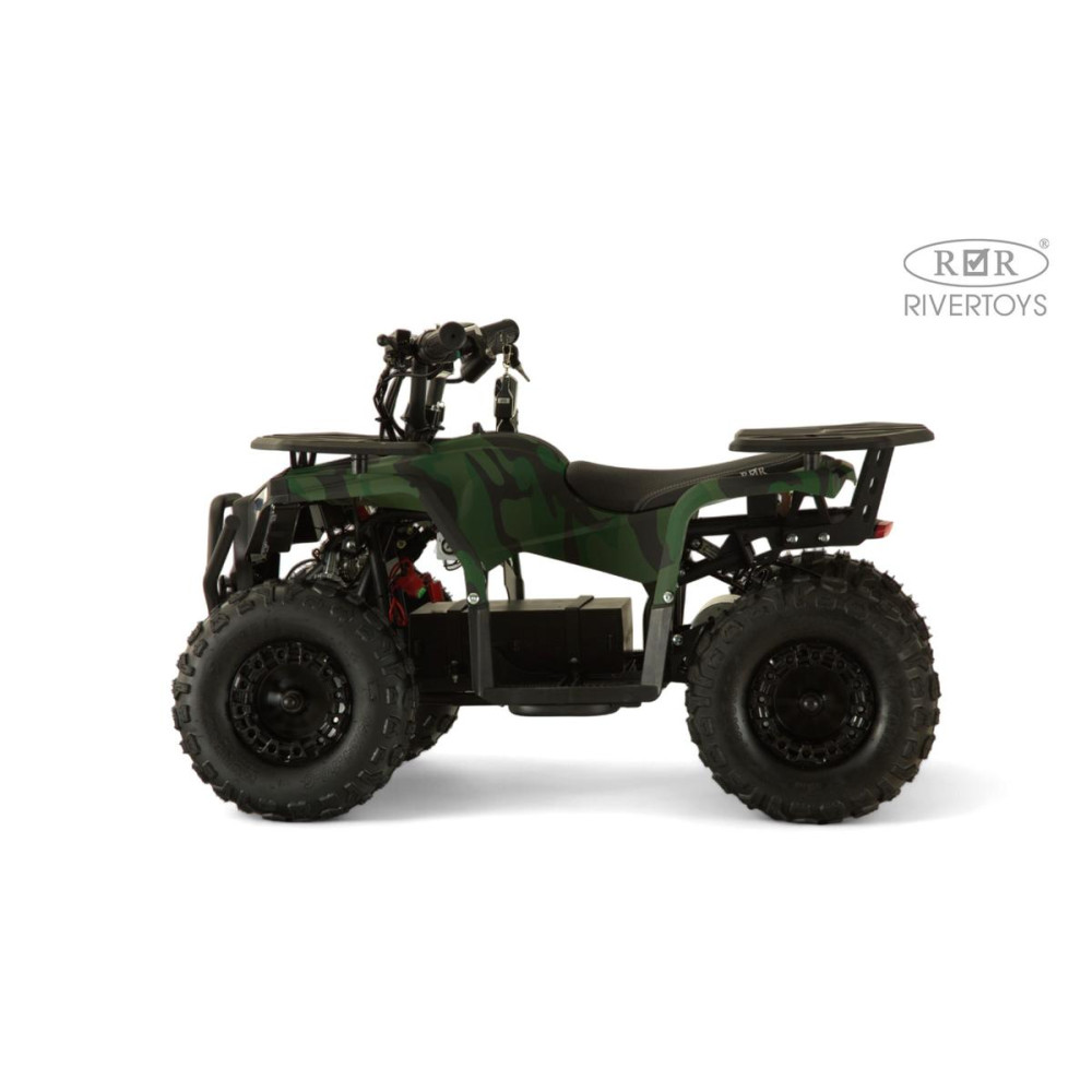 Мощный электроквадроцикл MIKA LUX зеленый камуфляж