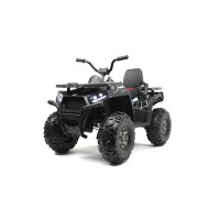 Детский электроквадроцикл H999HH черный Spider (RiverToys), полноприводный, с пультом