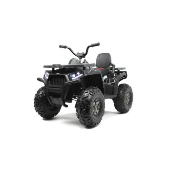 Детский электроквадроцикл H999HH черный Spider (RiverToys), полноприводный, с пультом