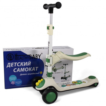 Детский самокат HB-8002S зеленый