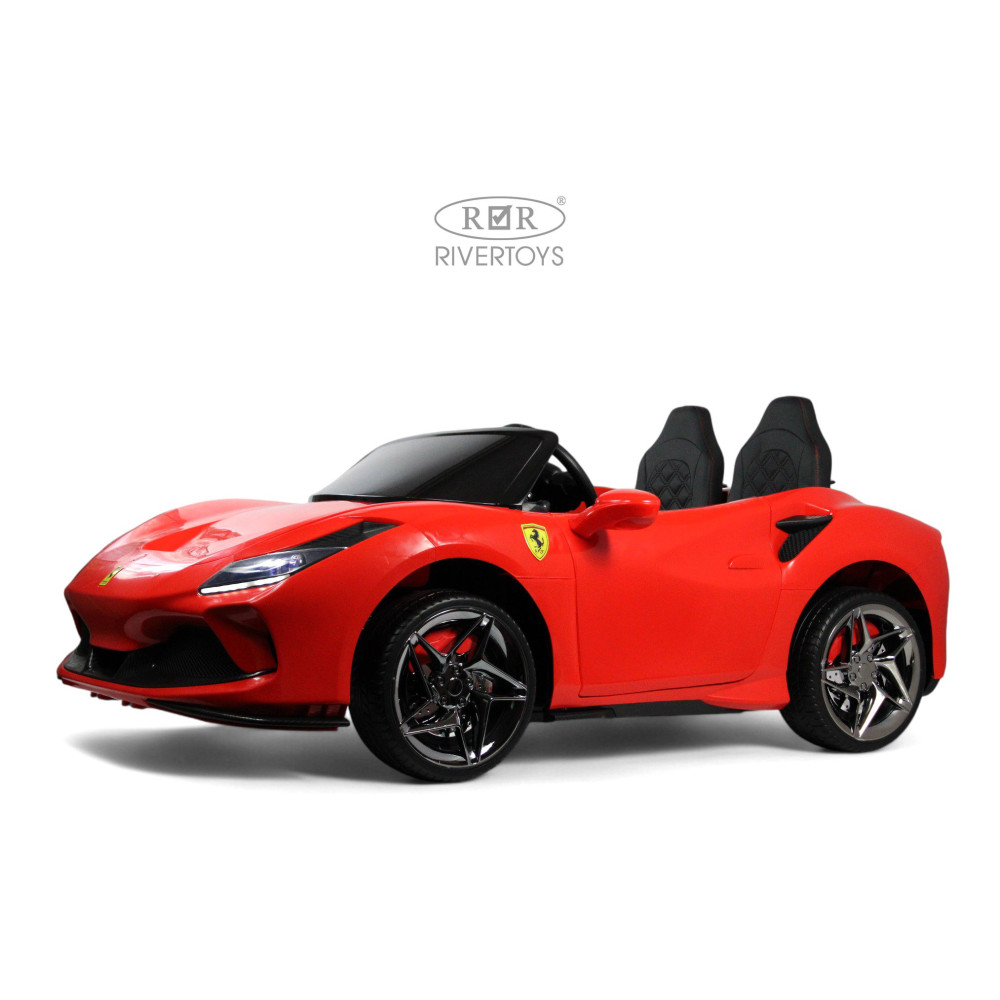 Большой детский электромобиль Ferrari F111FF красный