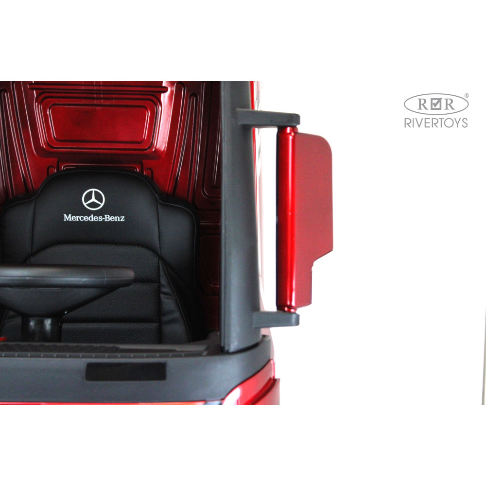 Электромобиль фура Mercedes-Benz Actros 4WD (HL358) вишневый глянец