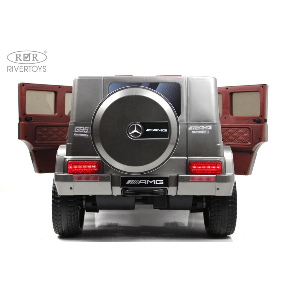 Детский электромобиль Mercedes-Benz G65 (E111EE) серый глянец