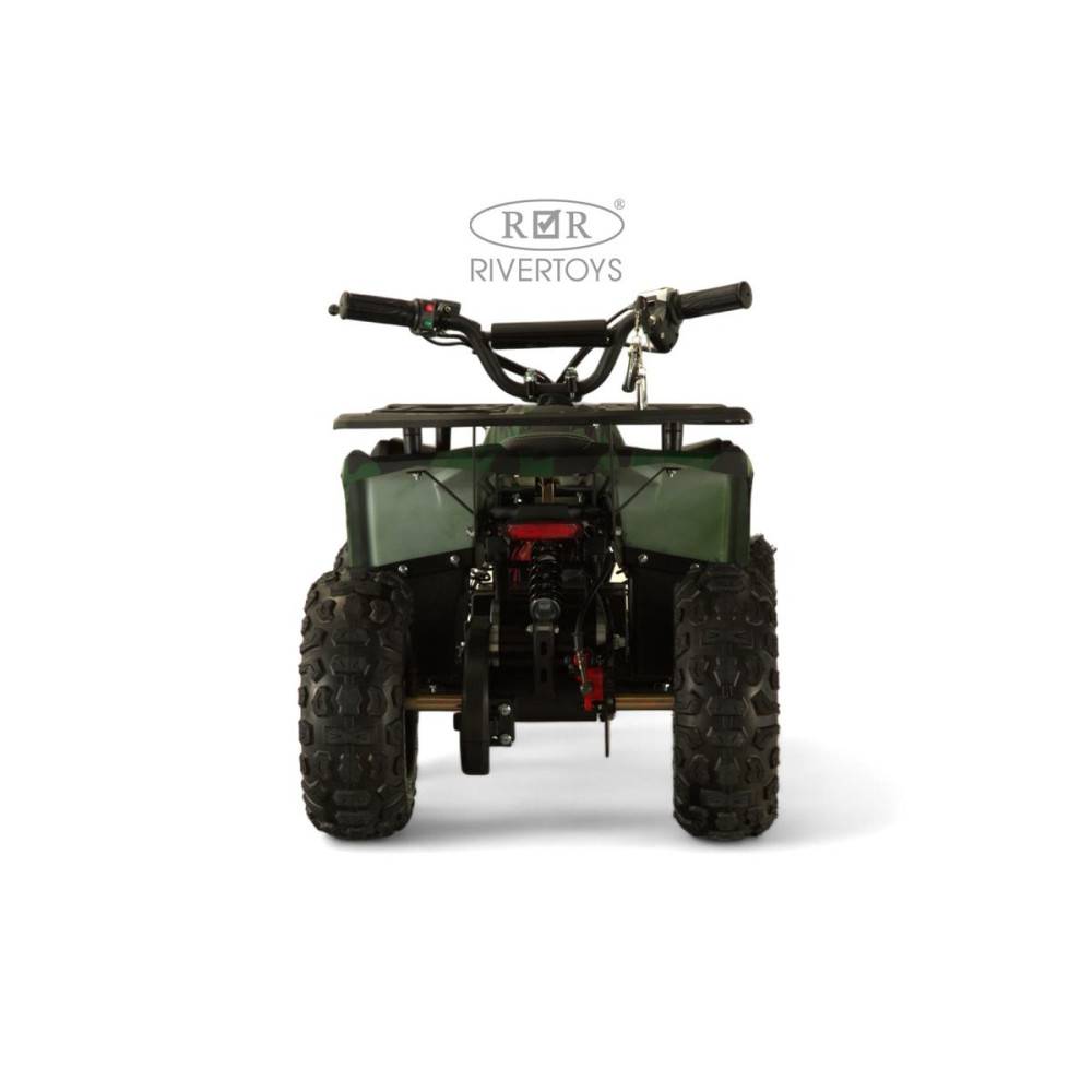 Мощный электроквадроцикл MIKA LUX зеленый камуфляж