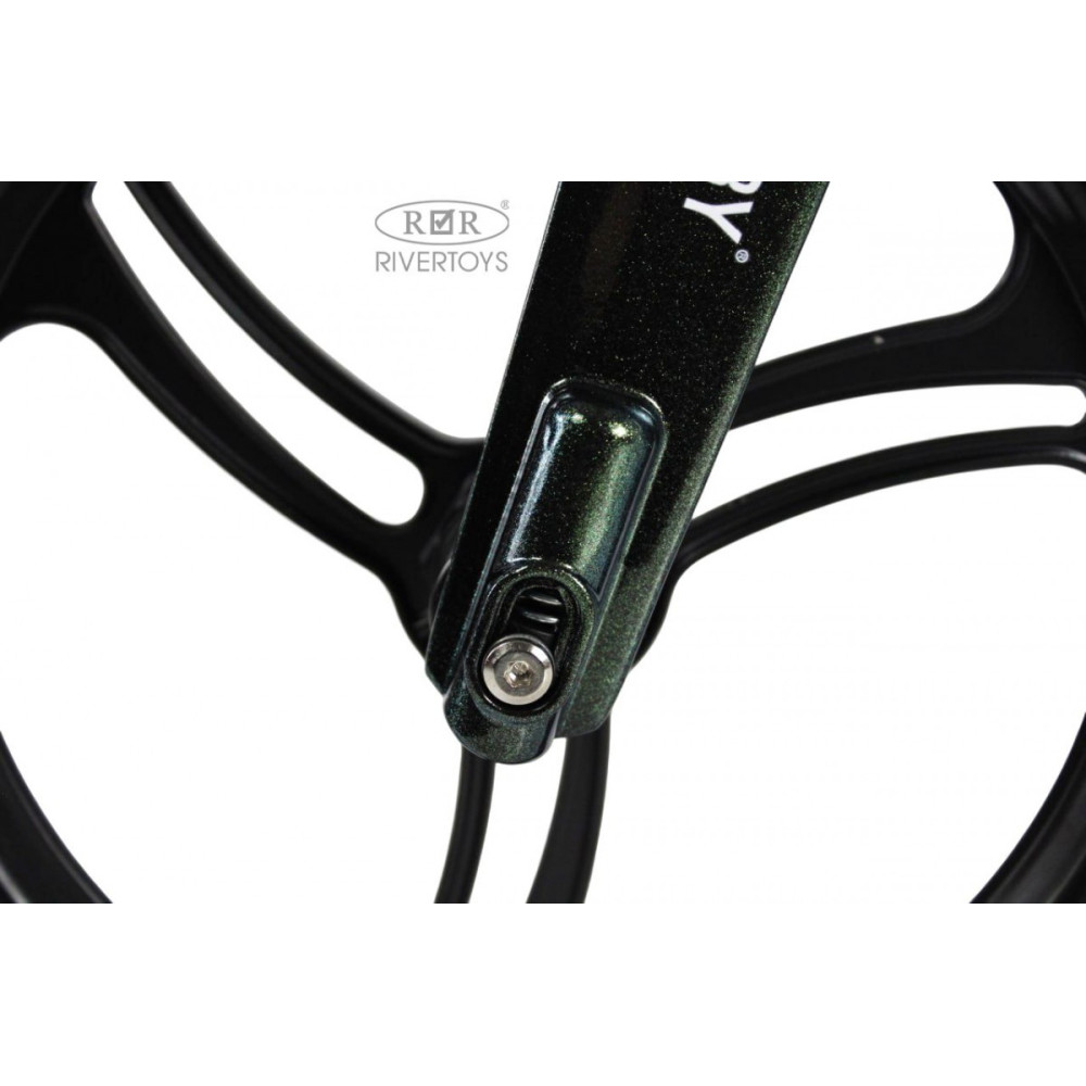 Беговел HB-555-14 темно-зеленый, детский