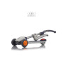 Детский самокат-беговел HB-801 бело-фиолетовый (RiverToys)