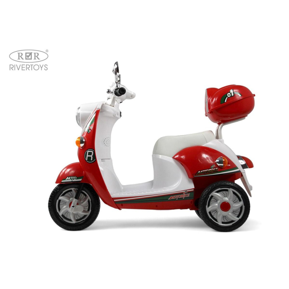 Детский электро скутер Z444ZZ красный