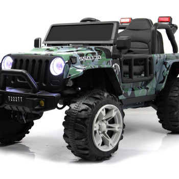 Детский электромобиль Jeep Wrangler T222TT 4WD камуфляж