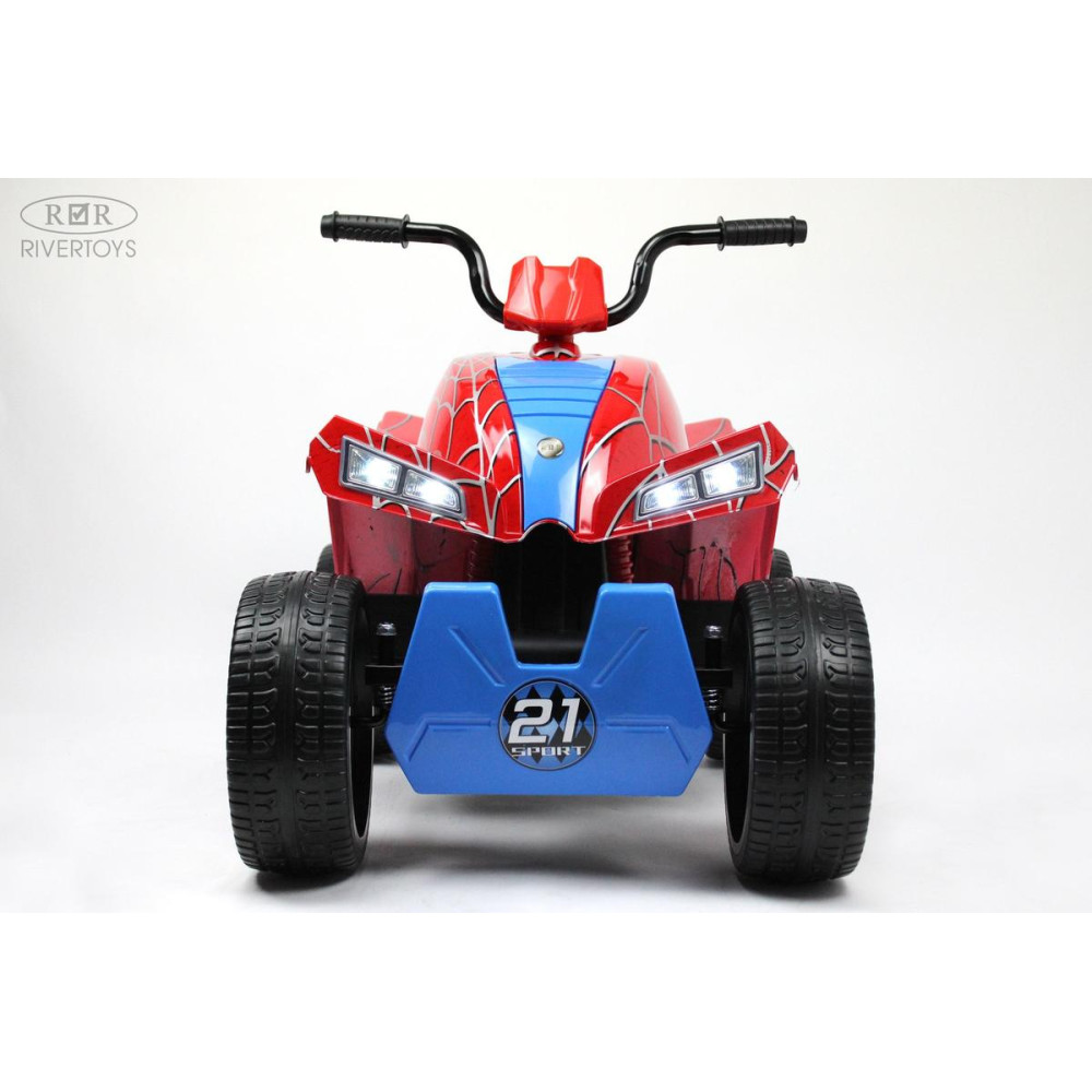 Детский электроквадроцикл T555TT красный паук