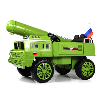 Детский электромобиль Искандер (ракетный комплекс) B111CP зеленый