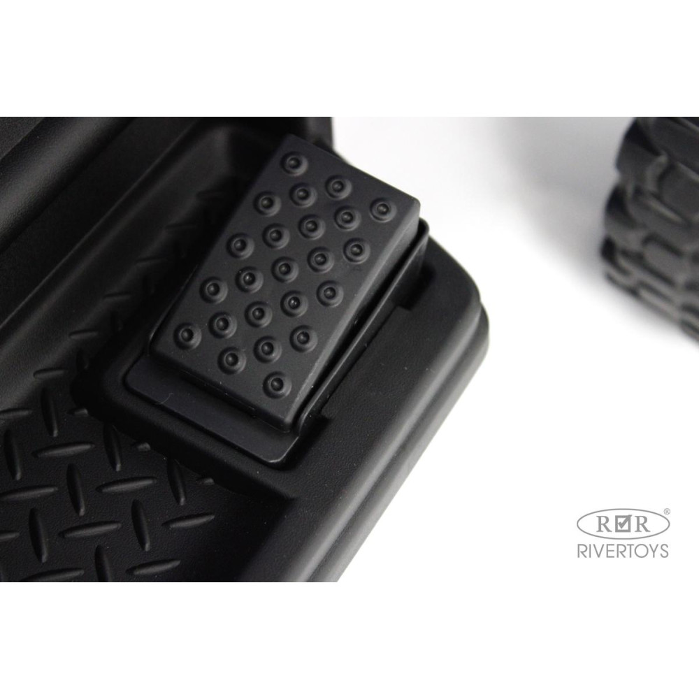 Детский электромобиль трактор-погрузчик T333TT желтый в комплекте с прицепом