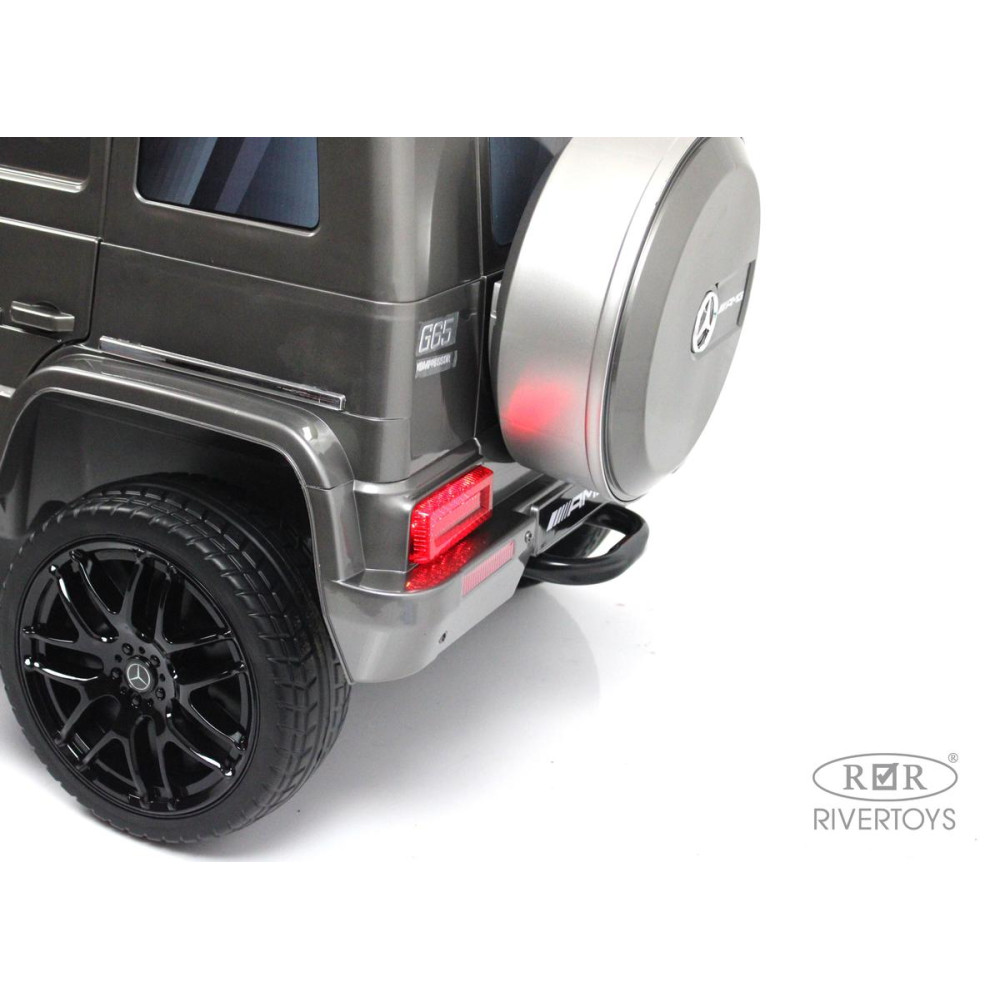 Детский электромобиль Mercedes-Benz G65 (E111EE) серый глянец