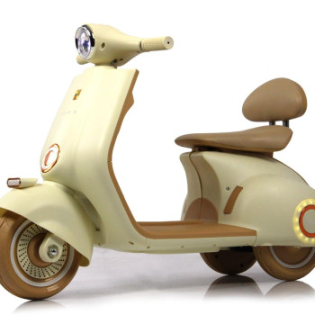 Детский электроскутер K444PX-A бежевый
