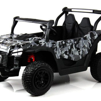 Детский электромобиль P333PP (Buggy) серый камуфляж