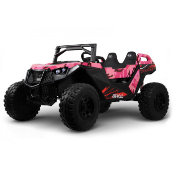 Большой багги с пультом A707AA LUX NEW 4WD розовый камуфляж, Рейстайлинг