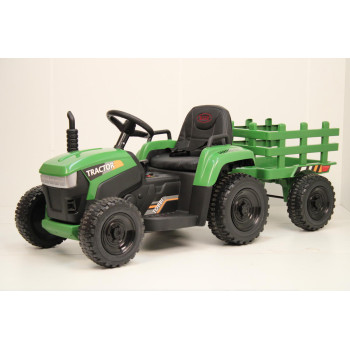 Детский электромобиль трактор H888HH темно-зеленый