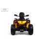 Детский электроквадроцикл BRP Can-Am Outlander (Y888YY) желтый, двухместный