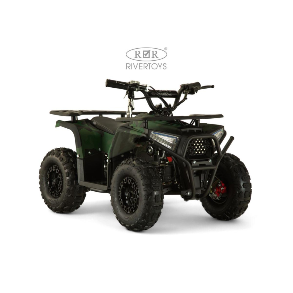 Мощный электроквадроцикл MIKA LUX зеленый камуфляж