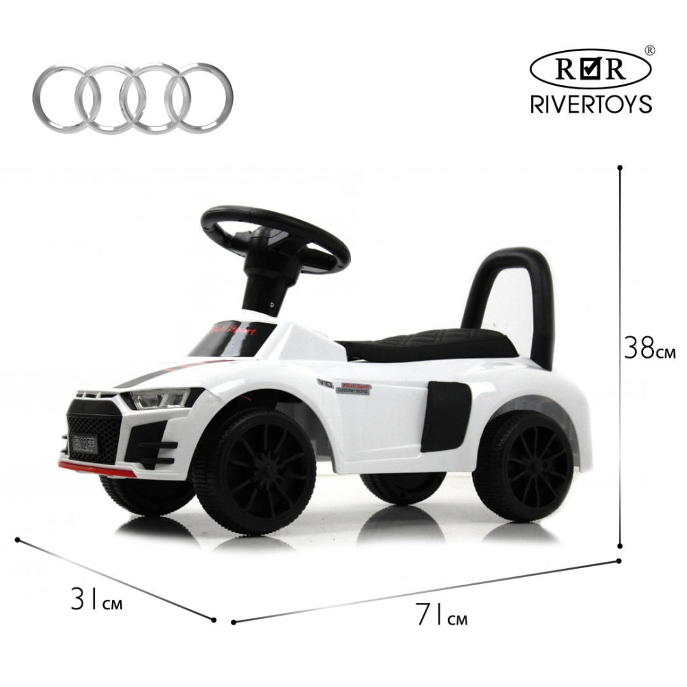 Детский толокар F002FF белый