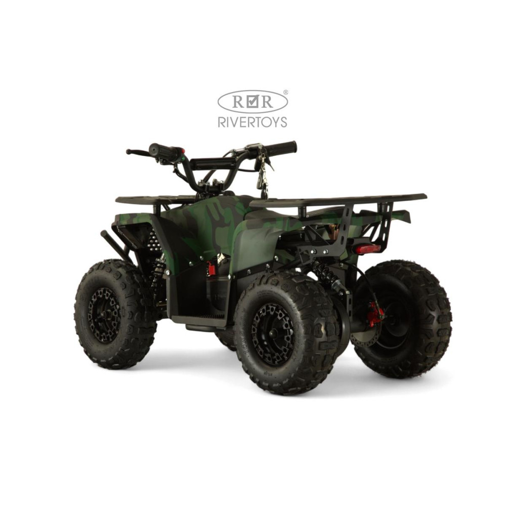 Мощный электроквадроцикл MIKA LUX зеленый камуфляж