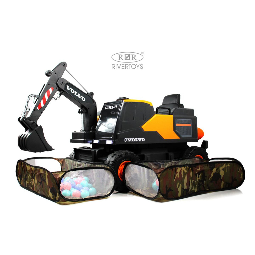 Детский экскаватор Volvo (Y444YY) оранжевый