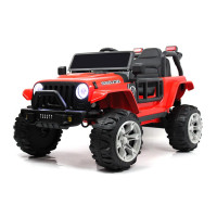 Электромобиль Jeep Wrangler T222TT 4WD красный