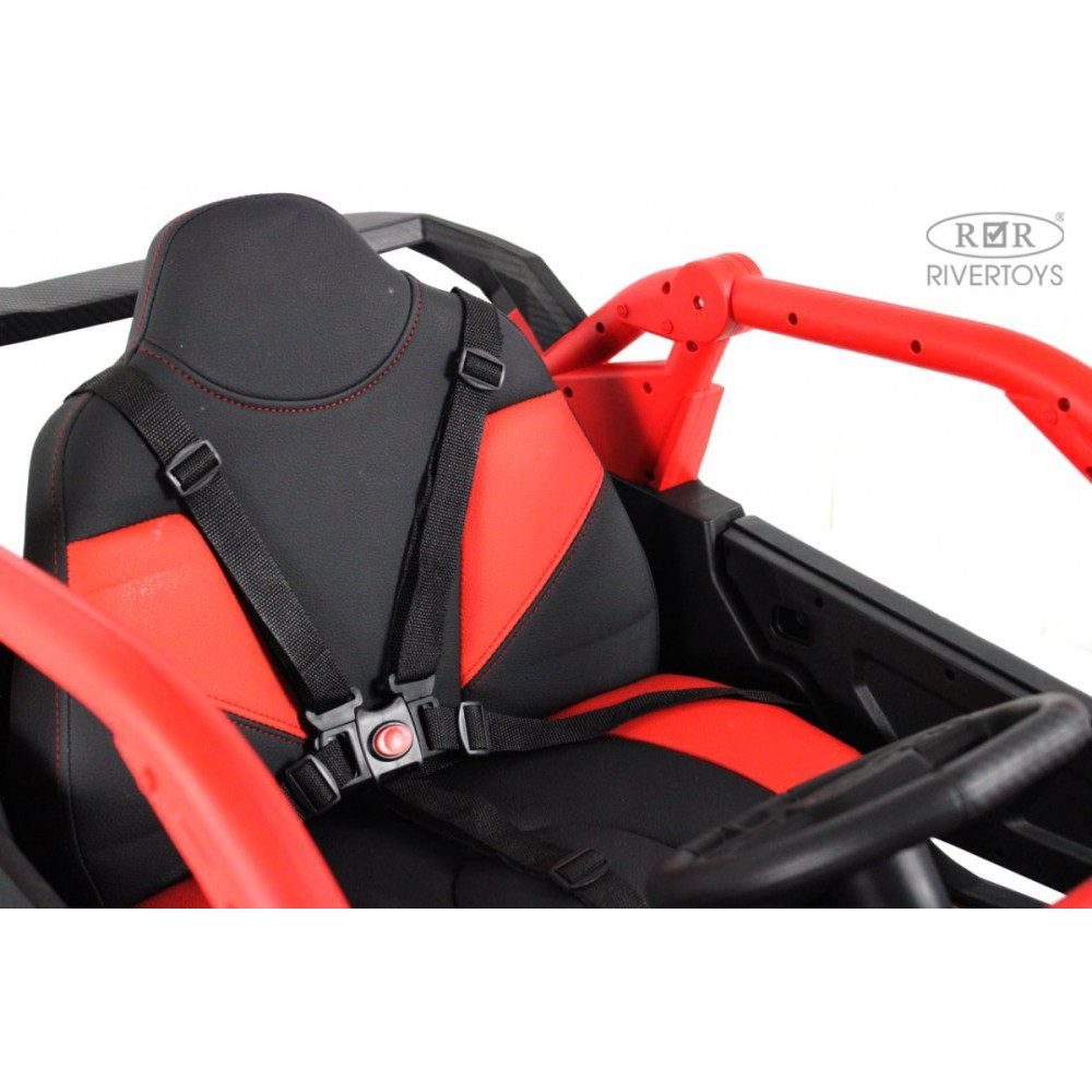 Детский электромобиль Z707ZZ черно-красный