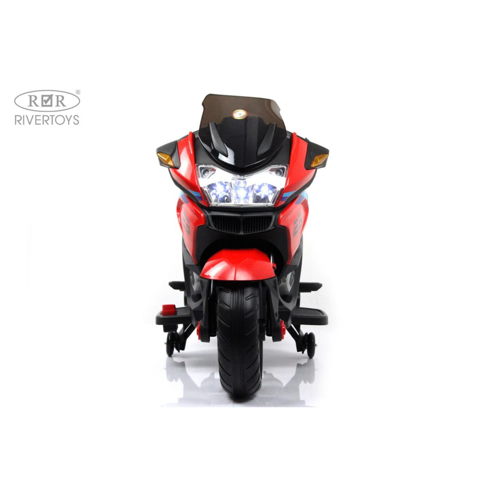 Детский электромотоцикл H222HH красный