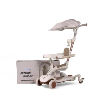 Детский cамокат-беговел HB-111-A белый