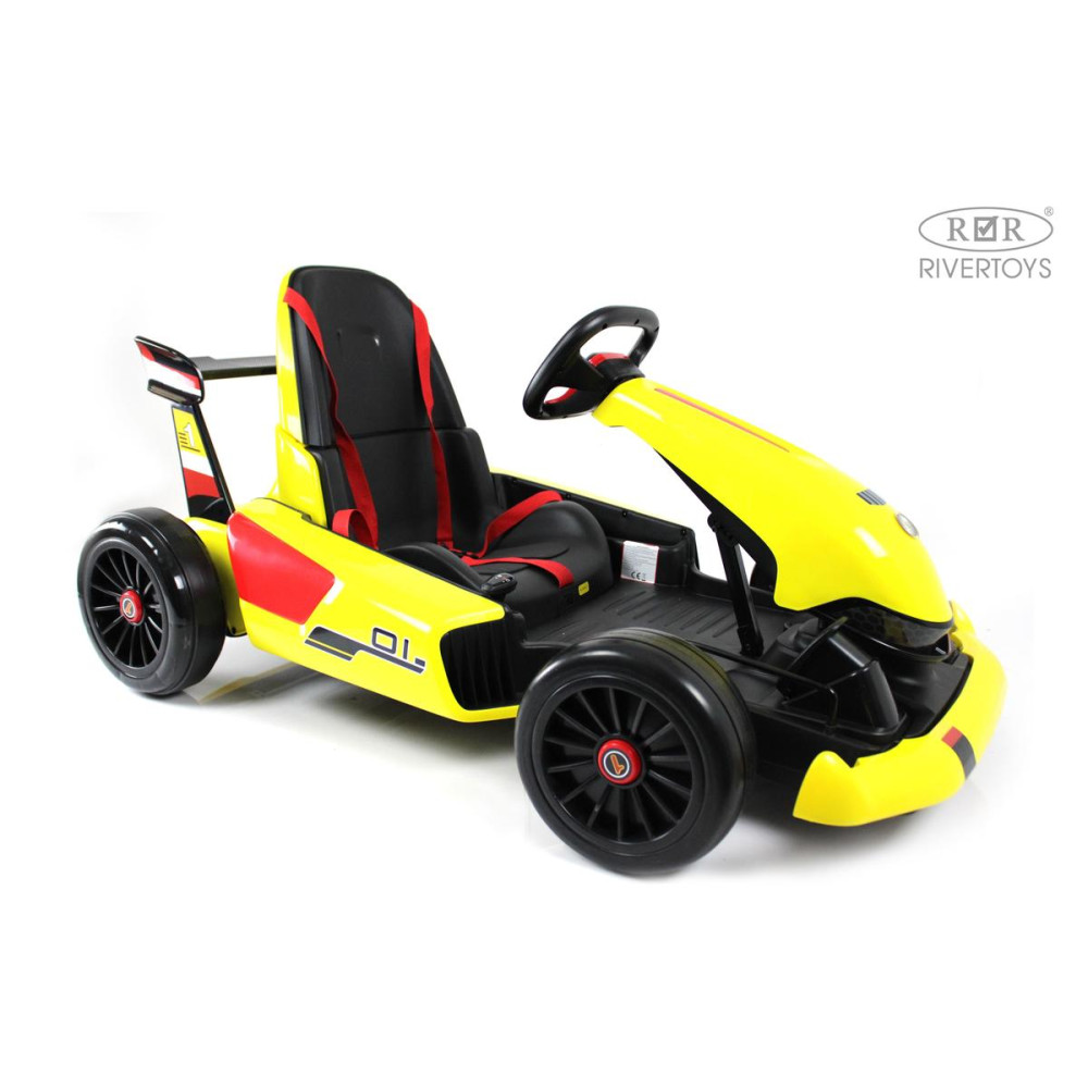 Детский электромобиль дрифт-карт H008HH желтый