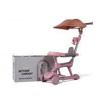 Беговел-самокат HB-111-A розовый, детский