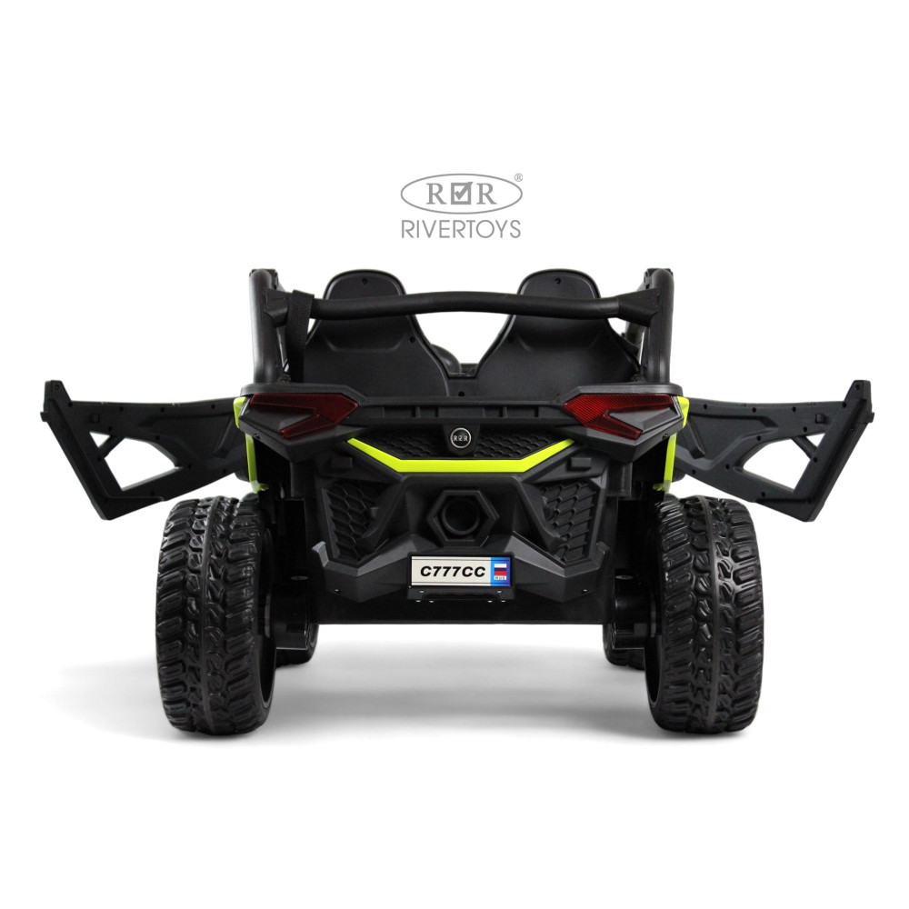 Электромобиль багги C777CC зеленый, полный привод