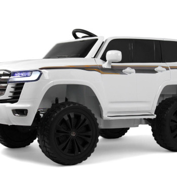 Детский джип Toyota Land Cruiser 300 L999LL белый, полный привод, пульт ДУ