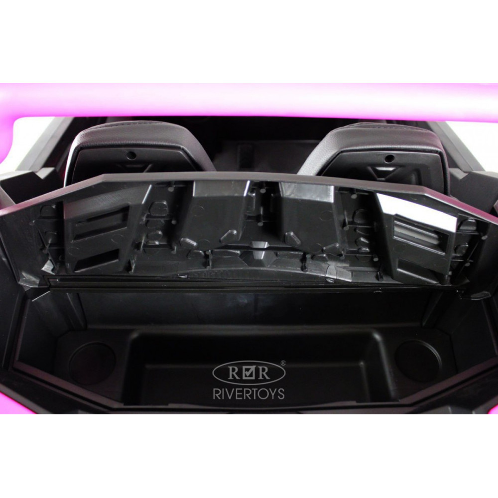 Электромобиль X707XX черно-розовый, детский