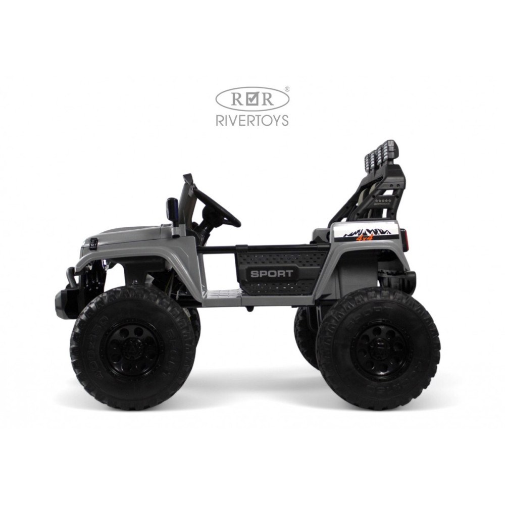 Детский электромобиль Jeep A222AA серый