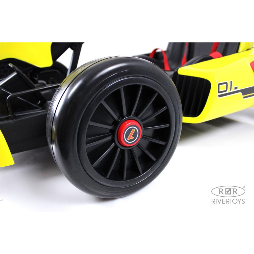 Детский электромобиль дрифт-карт H008HH желтый