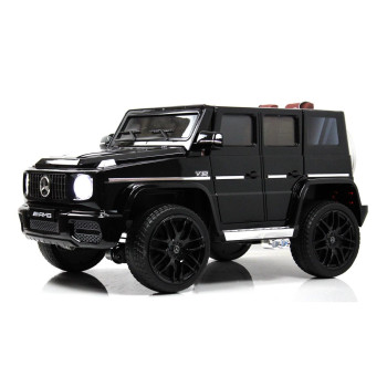 Детская машина Гелик Mercedes-Benz G65 (E111EE) полноприводная, черный глянец
